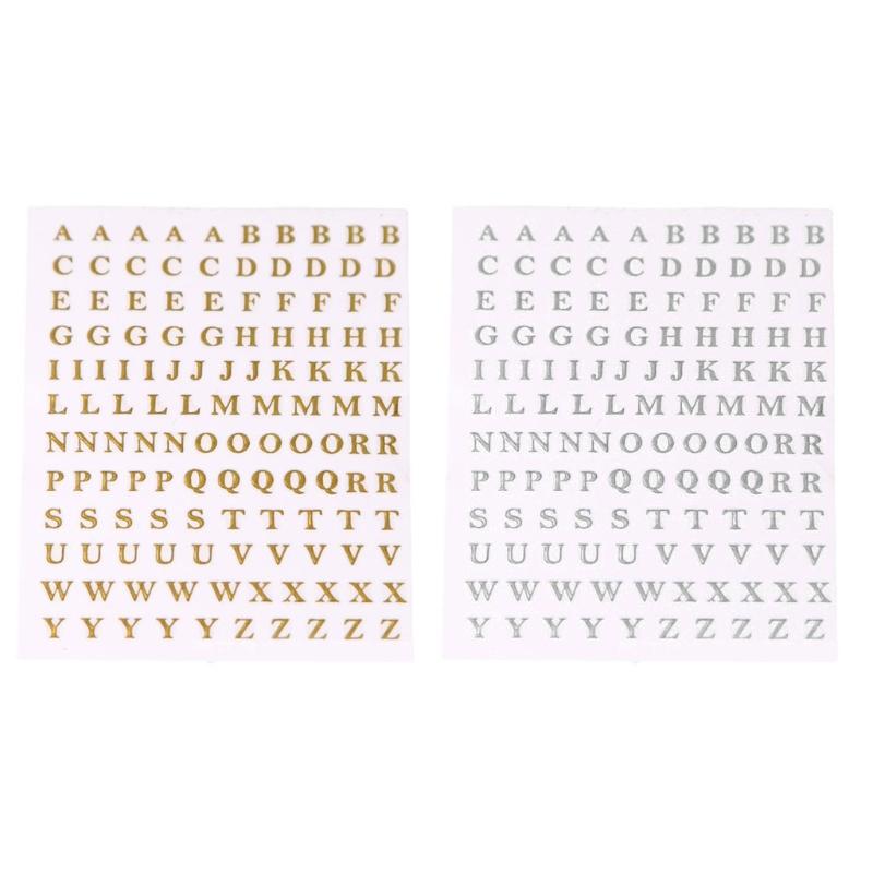 5Sheets Letters Metal Stickers Resin Mold Fillers Jewelry Making Material Epoxy Filling Materials Epoxy Resin Supplies