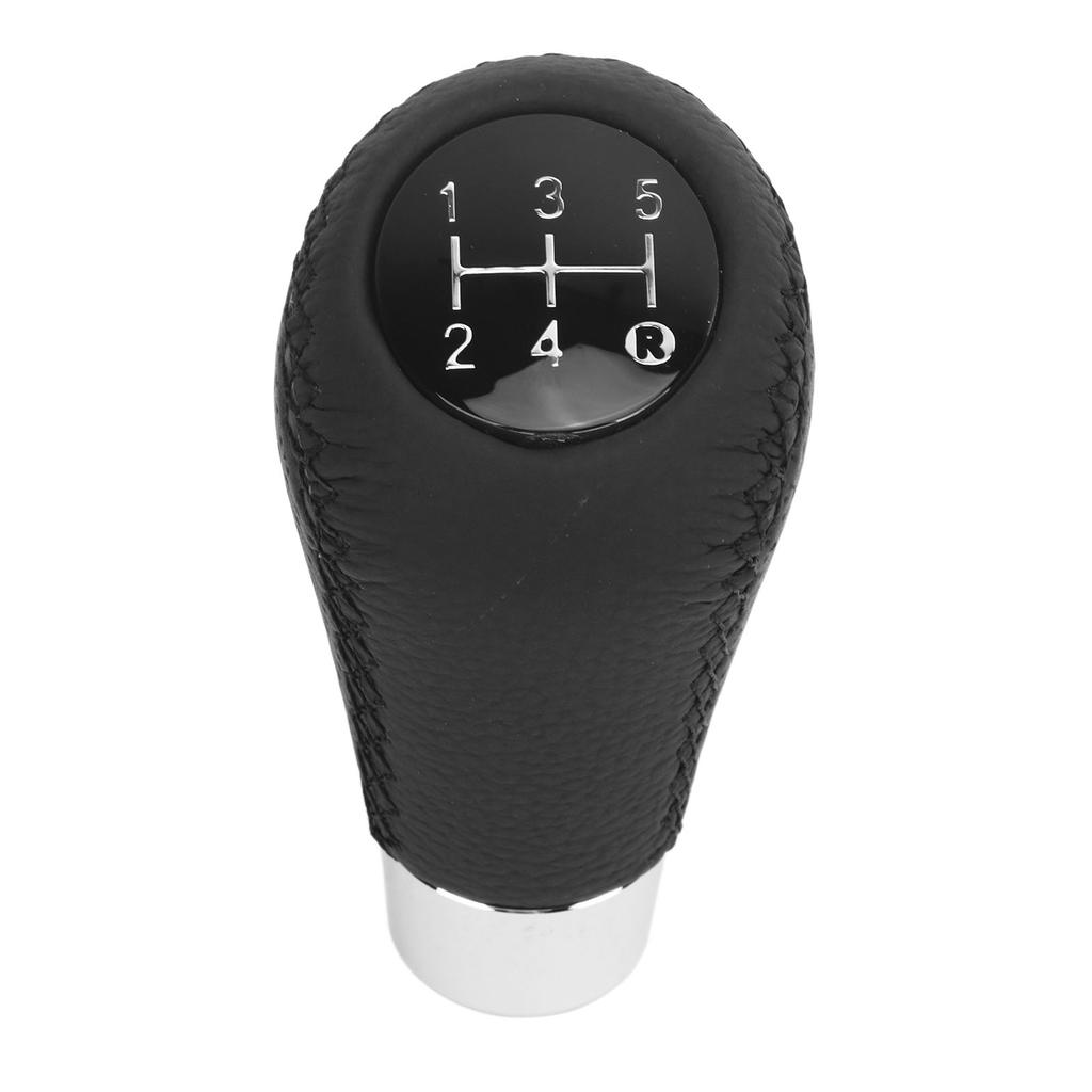 5 Speed Gear Shifter Head Genuine Leather Gear Shifter Knob Head for Manual Gear Cars