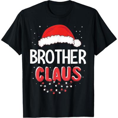 T-shirt assorti de Noël pour frère et Père Noël