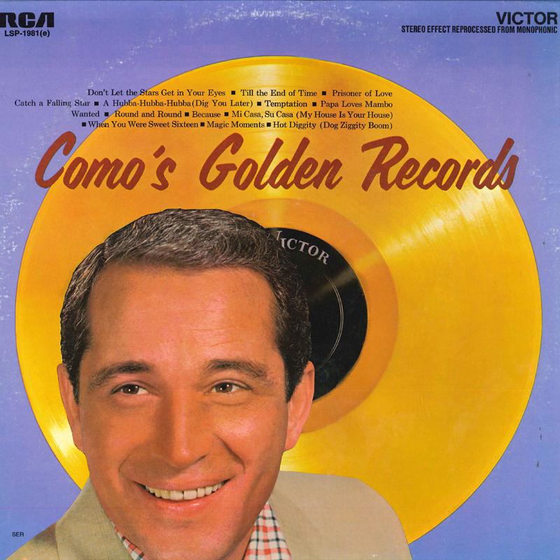 

LP Record PERRY COMO - Como s Golden Records LSP1981 RCA 1961 US Pop Used