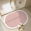 Bathroom absorbent floor mat, diatom mud quick-drying toilet, bathroom door non-slip mat, floor mat, foot mat