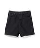 MASSNOUN Nor Wide Black Denim Shorts Msejp010-Bk