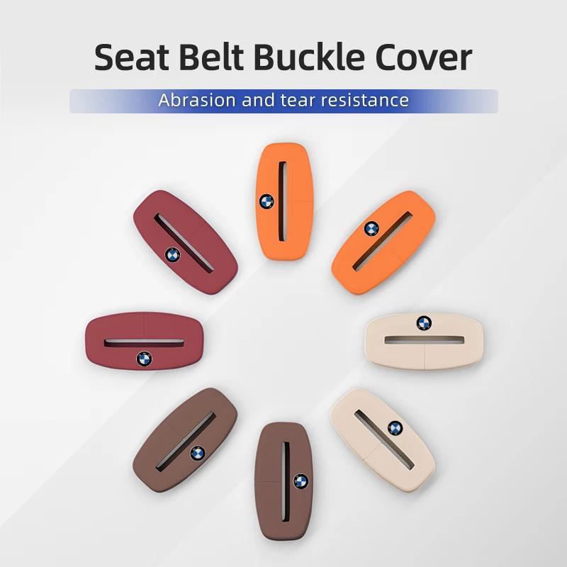 BABD1 2025 Hot Car Silicone Seat Belt Buckle Anti-scratch Protector Cover Accessories For BMW Performance F30 F20 F10 F40 E92 E91 G20