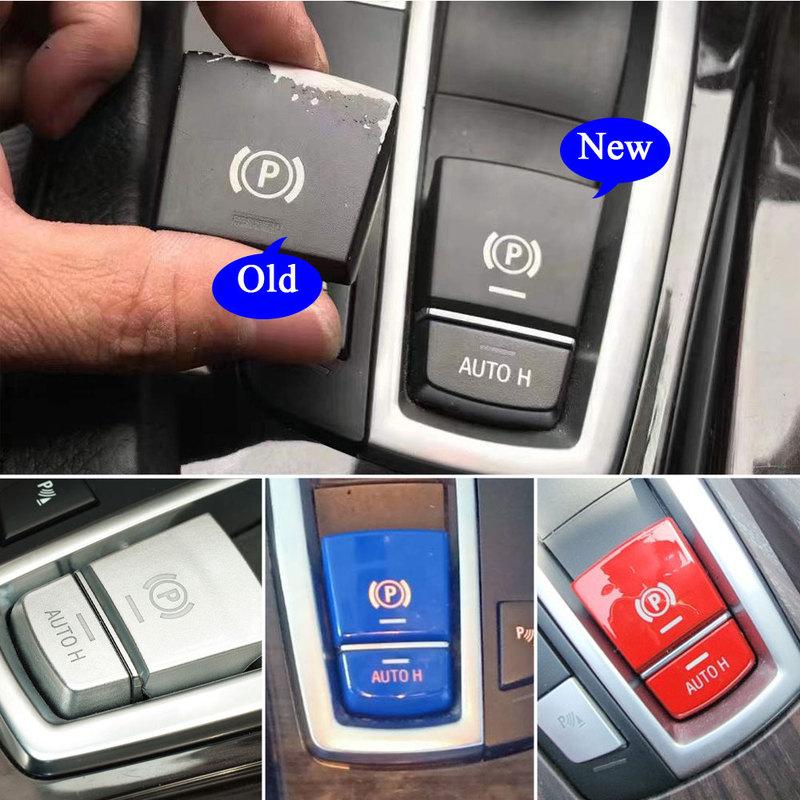 Car Parking Switch Electronic Auto Handbrake H Button Replacement For BMW 5 7 X3 X4 X5 X6 F Series F01 F02 F10 F18 F12 F15 F25