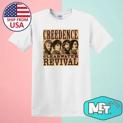 Creedence Clearwater Revival CCR Men's White Size S-5XL