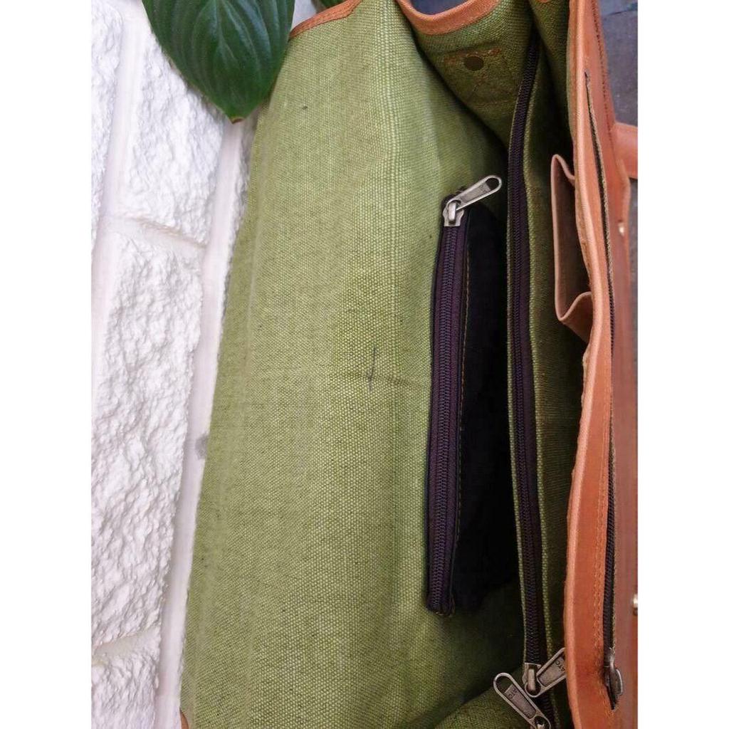 Brown Leather Classic Shoulder Laptop Bag New Men's Genuine Vintage Briefcase