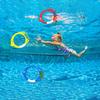 3Pcs Diving Fish Ring Cartoon Safety Plastic Swimming Pool Training Ring Underwater Rings