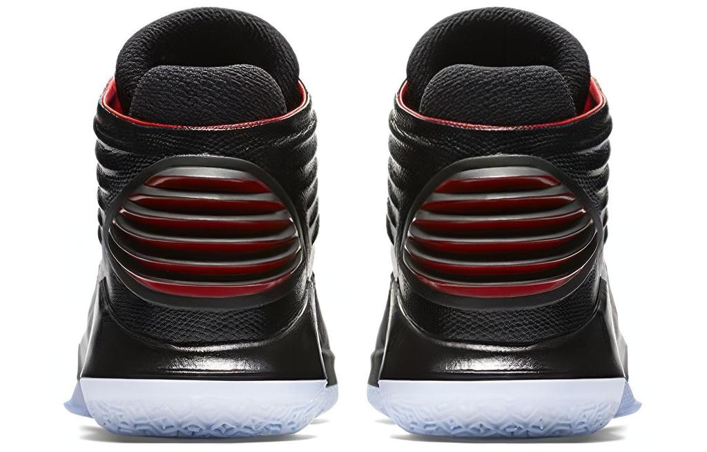 Jordan Air Jordan 32 Bred MJ Day Cushioning Slip Resistant Balance Mid Top Basketball Shoes Men's Black Red AH3348-001