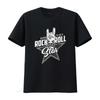 Unisexs Born To Be A Rock Roll Star Hard Rocker Concert T Shirt Black Vintage Washed Soft Comfortable Versatile Slightly