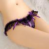 Erotic Panties  Lingerie Temptation Embroidery Transparent Thong Lace Bow Low Waist Erotic Underwear for Sex Ladies G-string