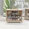 Nordic Transparent Wooden Piggy Bank and Travel Fund Box – Desktop Savings and Decorative Storage