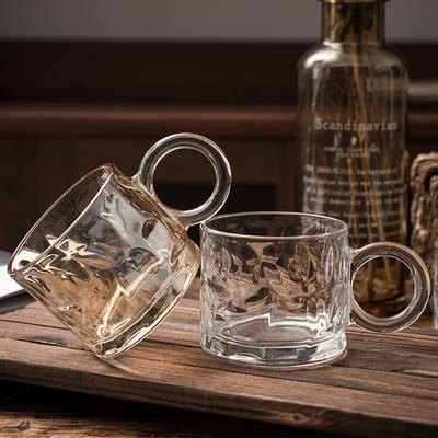 Glass Big Ears Water Cup High Value Transparent Cup Milk Cup Juice Cup Wine Cup Tea Cup