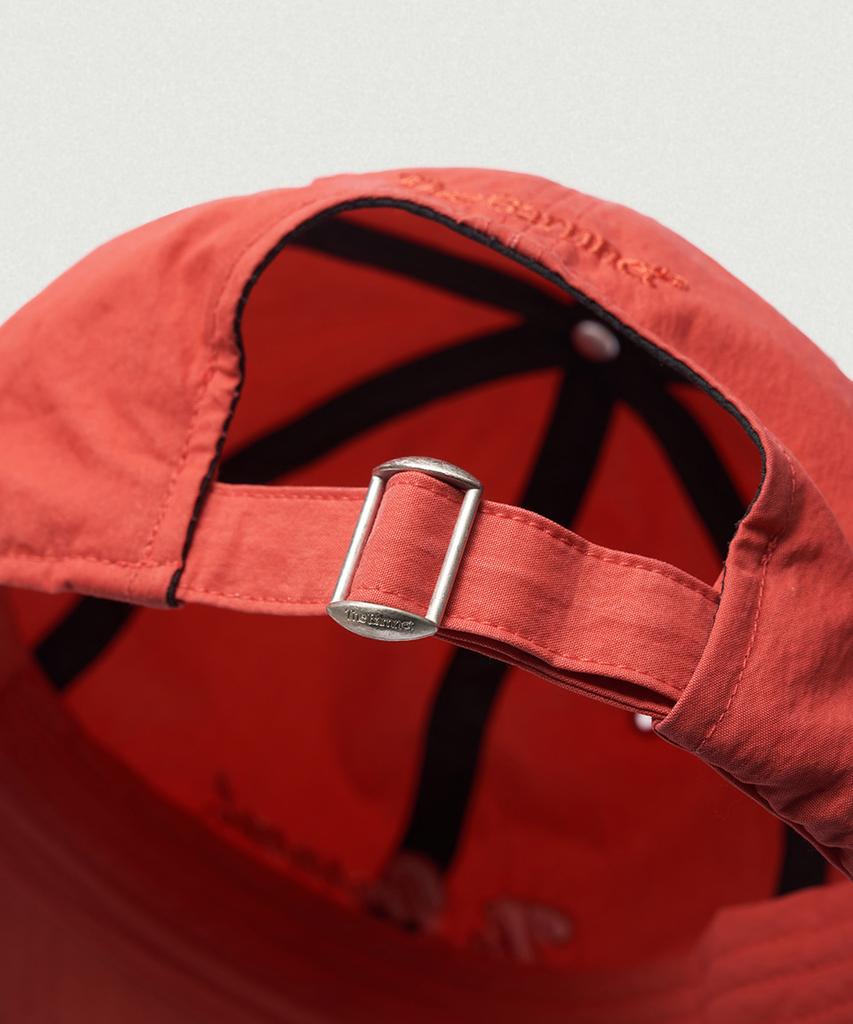 Deobanes Nylon Stitch Logo Ball Cap_Red