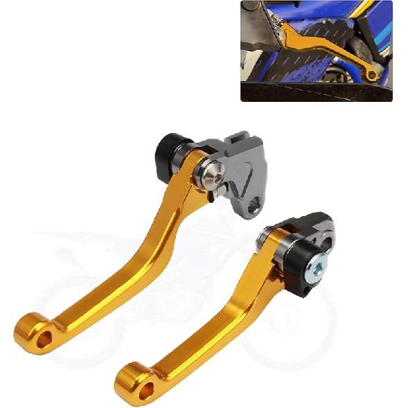 Dirt Bike Clutch Brake Levers,CNC Billet Pivot Handle Levers for TTR 230 2005-2024/YZ80 YZ85 2001-2014/RM85 2005-2019/RM125 RM250 2004-2008 - Black