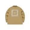Fila Fusion Street Sport Casual Loose Woven Shirt Jacket Men jackets Cloud-Khaki T11M221702FLK