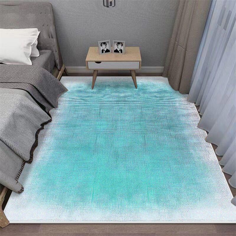 Modern Style Solid Color Living Room Home Rug Gradient Non-slip Cute Girl Room Decor Bedend Carpet Easy Clean Entrance Door Mat