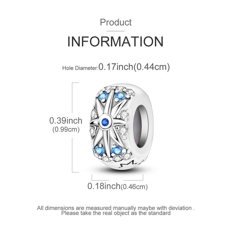 Genuine Copper Colorful Silicone Spacer Stopper Bead Elements Decorative Charms Jewelry Creation Suitable For Authentic Bracelet Style For Women