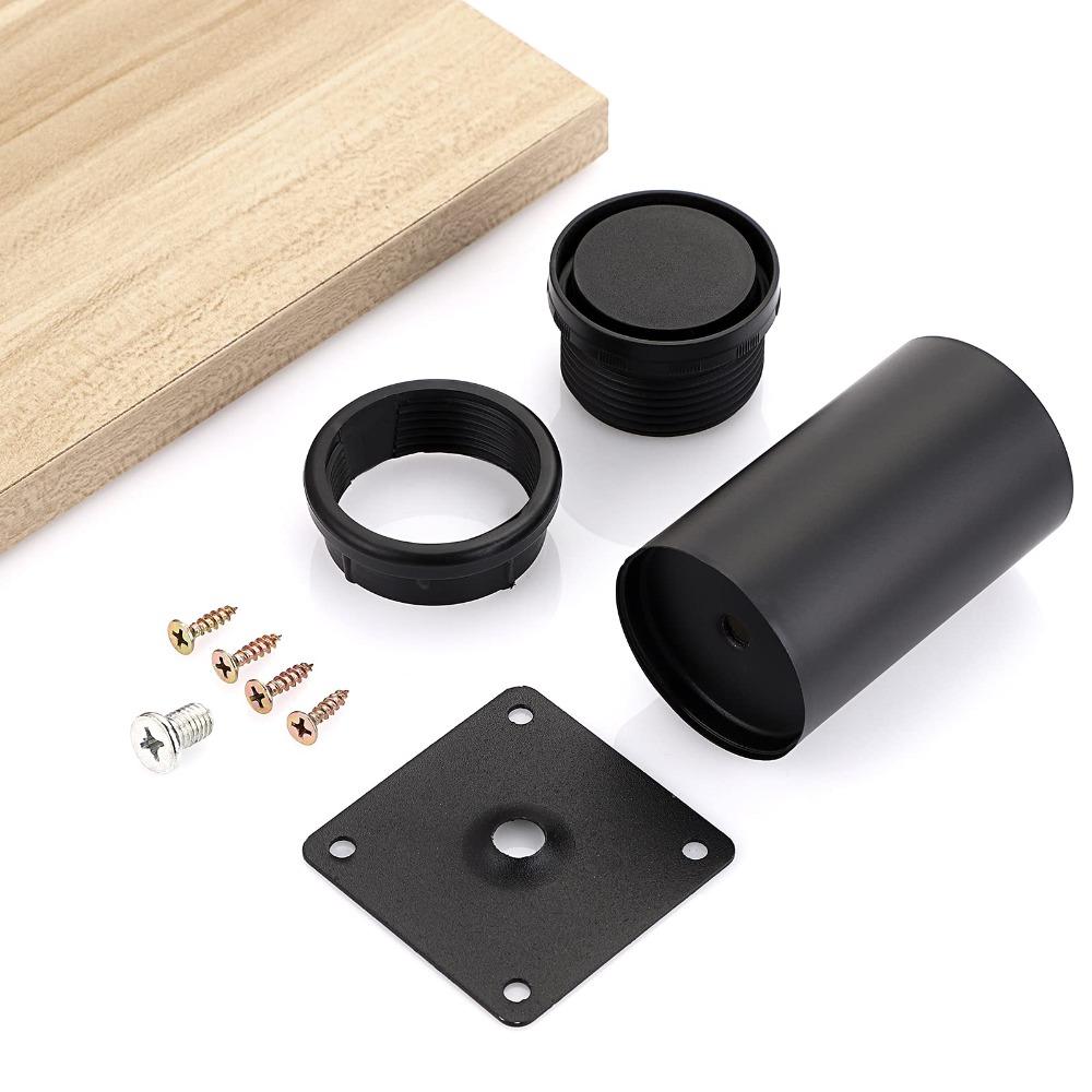 Stainless Steel Furniture Legs 4 Inch Table Leg Extenders Adjustable Metal Cabinet Legs  Sofa