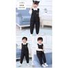 Baby Kinder Verdickte Fleece Latzhose Offener Schritt Winter Baumwolle Gepolsterte Hose Für Jungen Mädchen