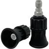 A25F-2 Pack-40 Degree Pressure Washer Nozzle 4.0 Orifice, Pressure Washer Nozzle Guard With 1/4Inch Quick Coupler Plug