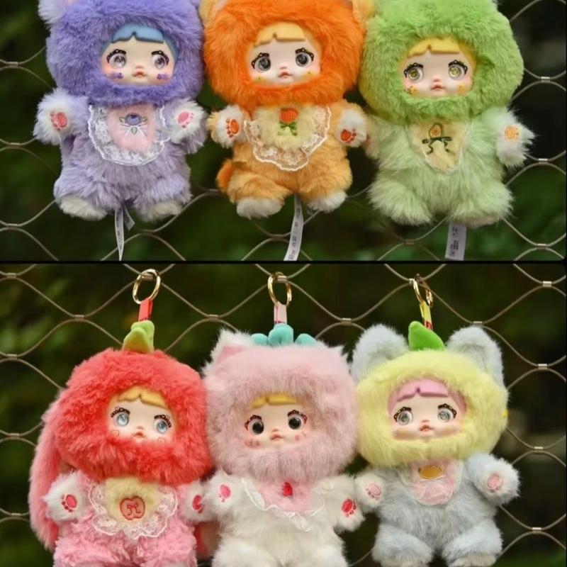 Nommi V3 Fruits Series Vinyl Überraschungs-Actionfigur Sammlerpuppe Taschenanhänger Trendiges Spielzeug Geschenk für alle Altersgruppen