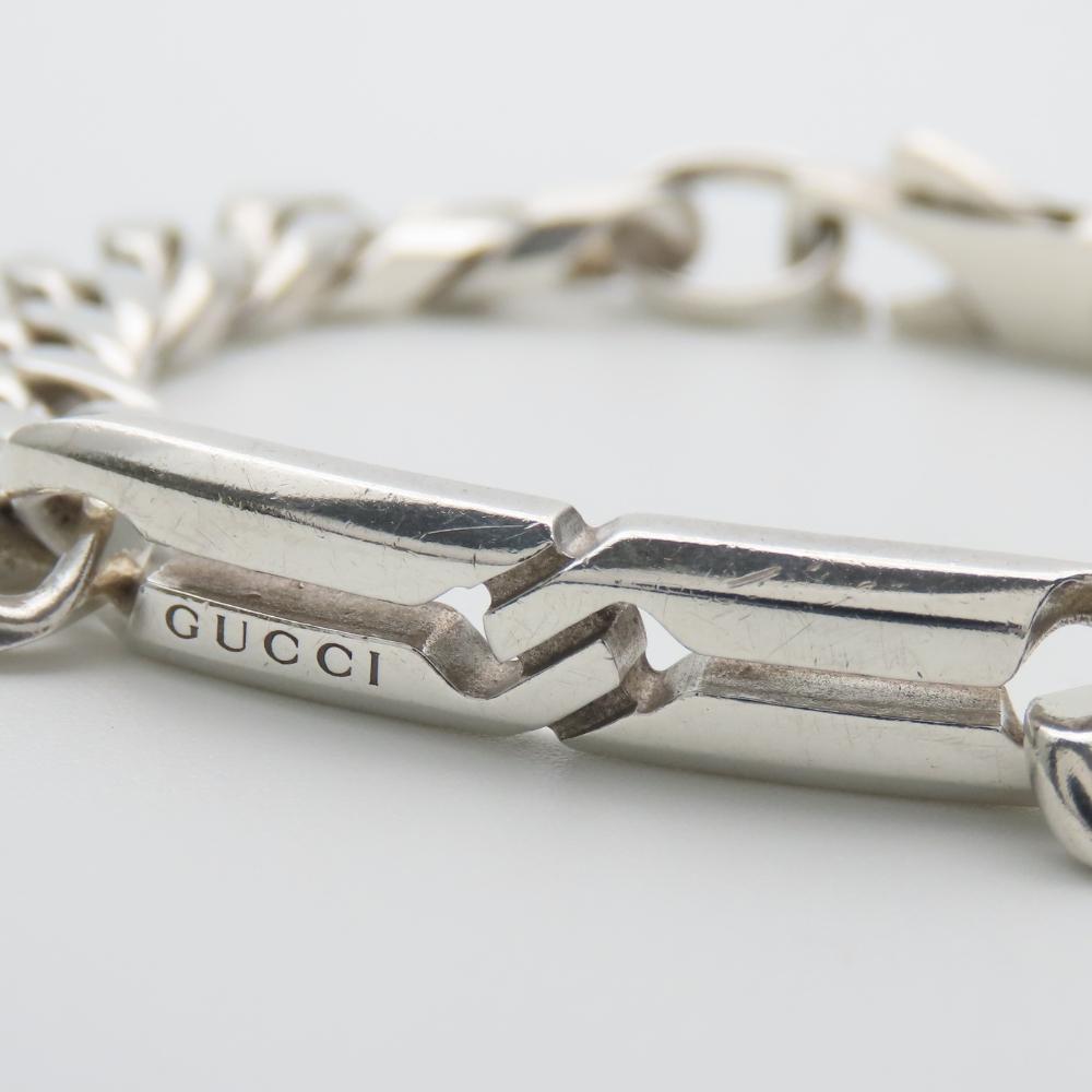 Used GUCCI Bracelet Knot Infinity 17 Silver925 25.6g Silver Chain