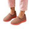 Women's Fashion Striped -Lined House Slippers, Warm Cozy Indoor Home Shoes