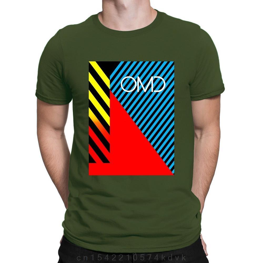 Lustiges Omd New Wave T-Shirt Top Baumwolle Schlichte Persönlichkeit Für Männer Einzigartig Clever Sommerstil Hochwertiger Druck T-Shirts