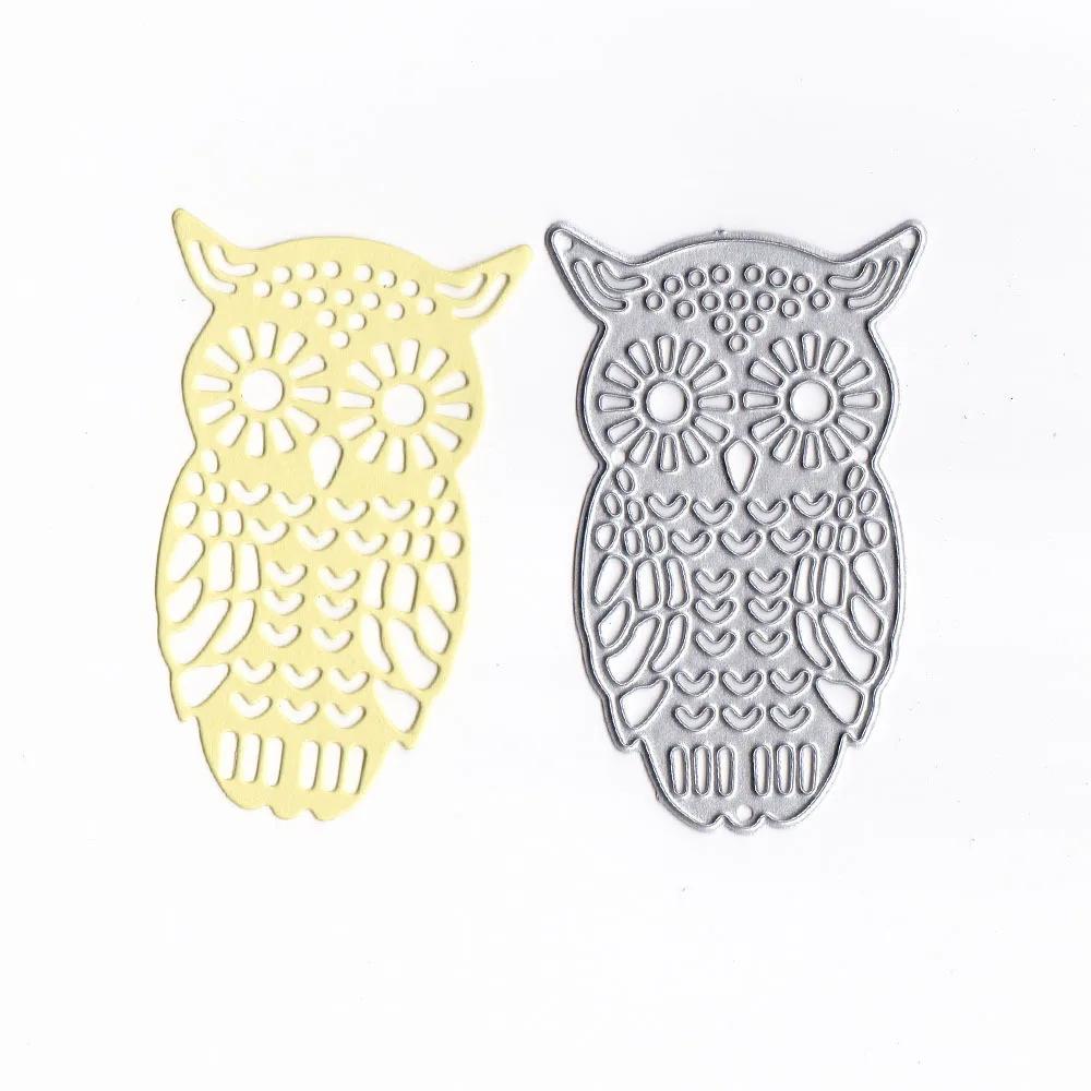 New Scrapbook DIY Owl Cutting Dies Embossing Flower Carbon Steel Die and Pasting Background