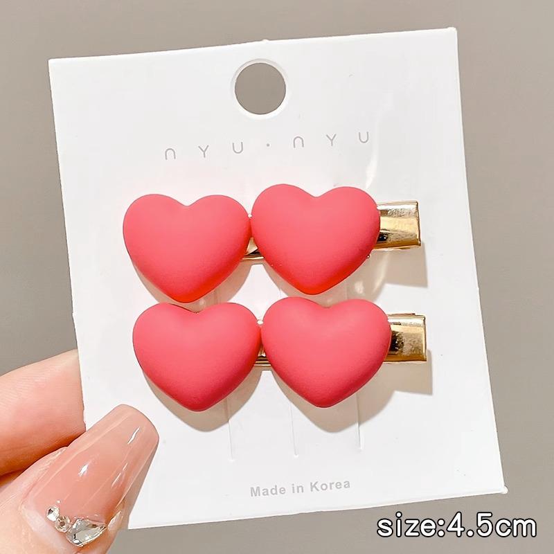 Pink Dopamine Hair Clip: Y2K Seamless Round Hairpin - Cute Small Side Clip for Women’s Bangs