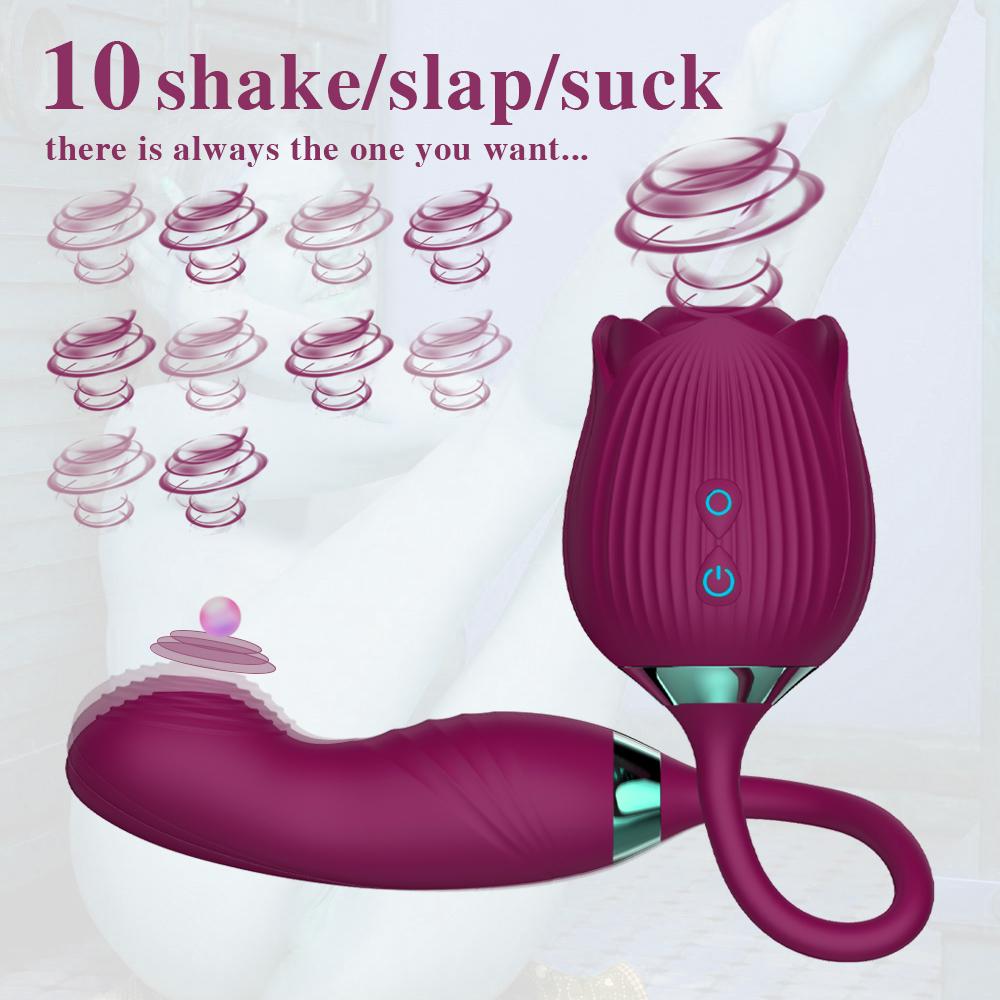 Rose Sucking Licking Vibrator For Women Dildo Clit Sucker Nipple Clitoris Stimulation Vibrators Female Sex Toys For Adults 18+