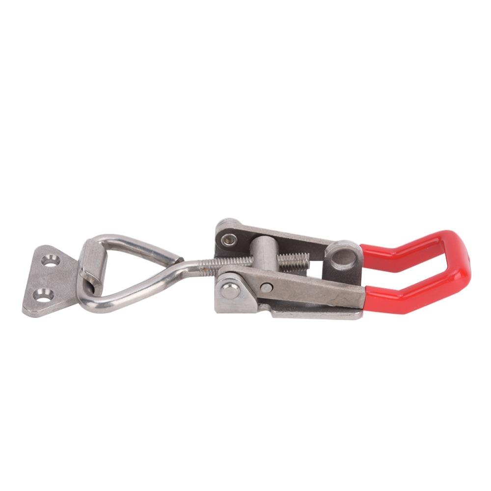 2pcs 304 Stainless Steel Quick Latch Clamp 250kg Capacity Adjustable Lever Handle For Storage Box