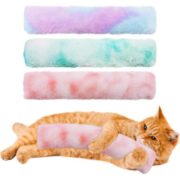 3 Pack Catnip Toys,Soft and Durable Cat Pillows Toys, Crinkle Sound Catnip Catnip Toys,Indoor Interactive Cat Kicker Toy, Companion Toys for Cats