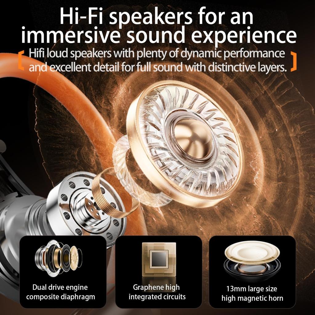 KI Sprachübersetzung Ohrhörer 144 Sprachen Akzente Übersetzen Wrieless Bluetooth 5.4 Kopfhörer Übersetzung Kopfhörer Gerät APP passend iOS Android