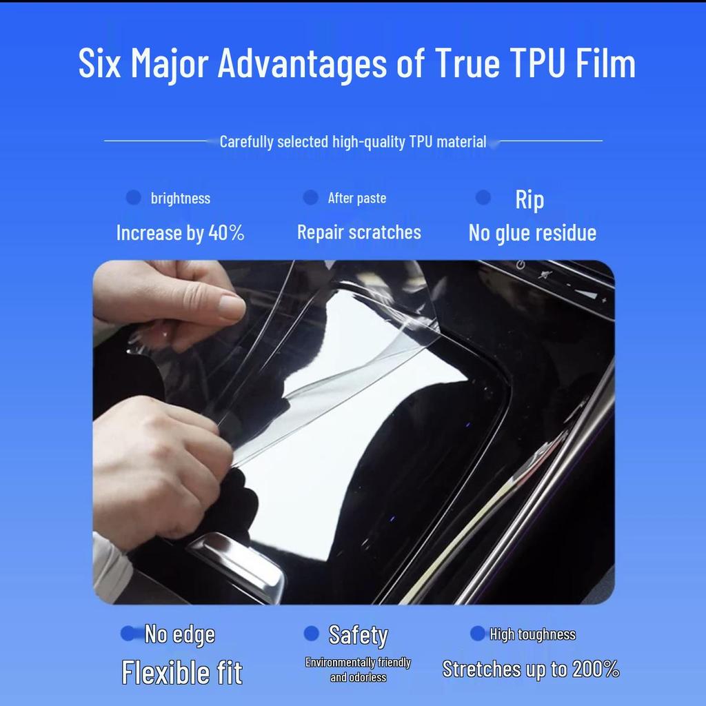Zeekr 7X Interior Protective Film for 25 Models - Dashboard, Navigation Screen, Gear Shift Scratch Film, HD TPU.