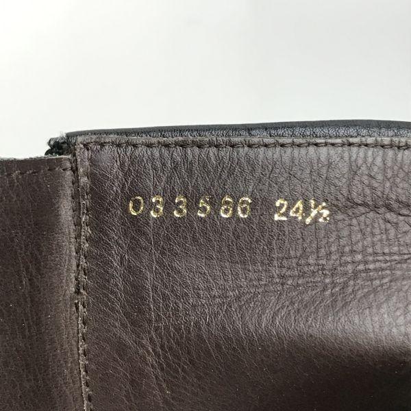 HIMIKO Japan Eleganz Leder Seitenreißverschluss Lange Stiefel Damen 24.5 schwarz hohe Absätze(GEBRAUCHT)