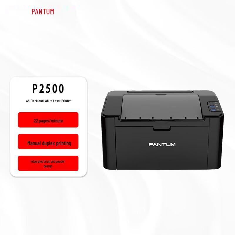 

Pantum P2500 A4 Mono Laser Printer CN plug (adapter included)