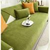 Universal Sofa Cover Towel Chenille Fabric Solid Color Living Room Sofa Cushion Non-Slip Sofa Cushion Housse De Canapé