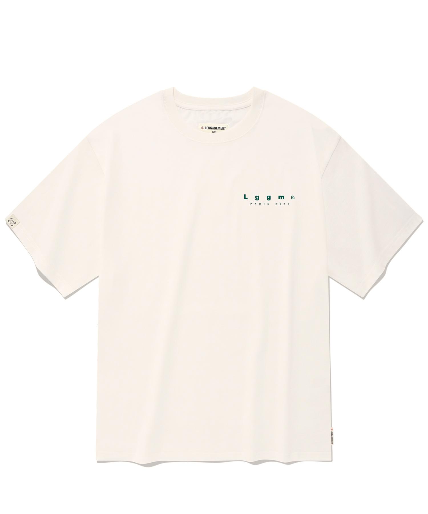 Langajumang Oversized Small Lggm Short Sleeve T-Shirt [Off-White] Off-White [Beige]/95