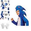 Sonic Cosplay Costume Jumpsuit For Kids Halloween Role Play