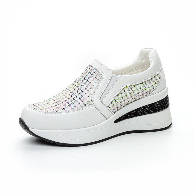 Trade shallow casual shoes women's spring new loafers shallow thick-soled casual single shoes lightweight travel shoes