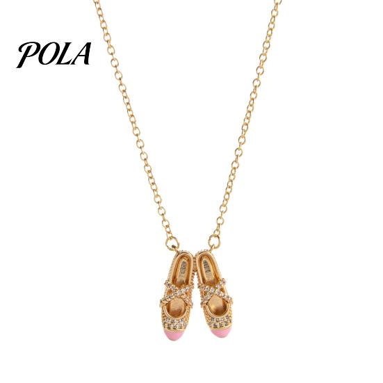 Delicate Ballet Pendant Shoes Necklace, Elegant Ballerina Dainty Beautiful Necklace for Women Dancer Stylish Jewelry Girls Lightweight Charm