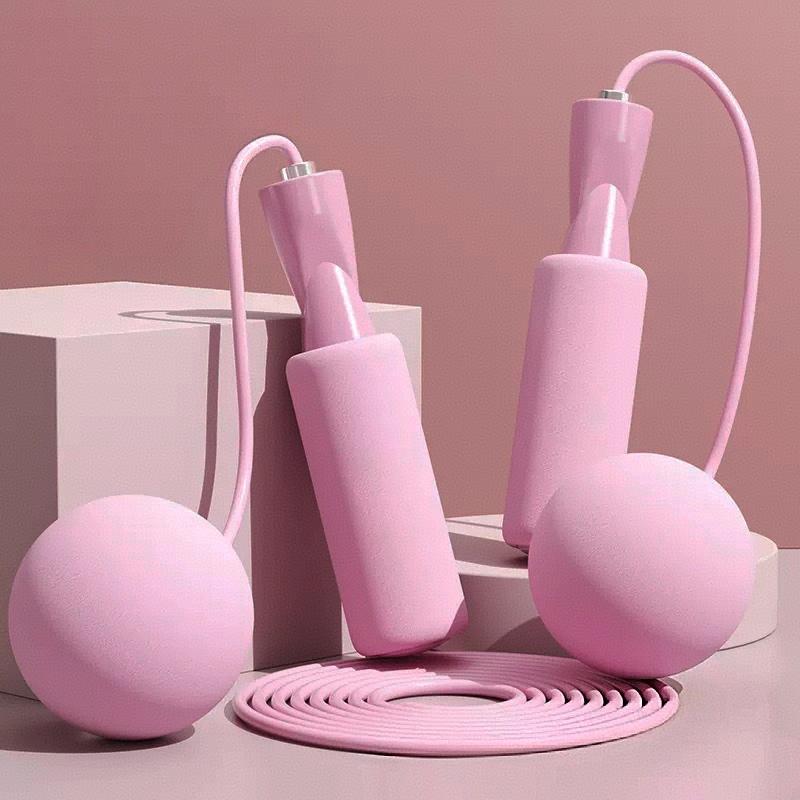 1Pc Heavy Cordless Skipping Rope With Big Ball For Indoor Fitness Fat Burning Workout Home Exercise