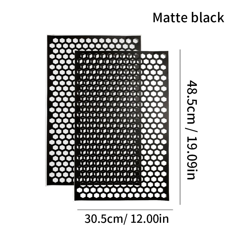 

Сотовые наклейки для украшения задних фонарей автомобиля, пленки из углеродного волокна, виниловая наклейка для украшения экстерьера автомобиля матовый черный