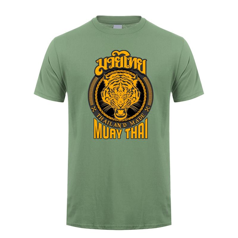 Tiger Sagat Muay Thai Thailand T Shirt Summer Cool Unisex Cotton Short Sleeve Tshirts Gift Unisex Tee Tops DY020