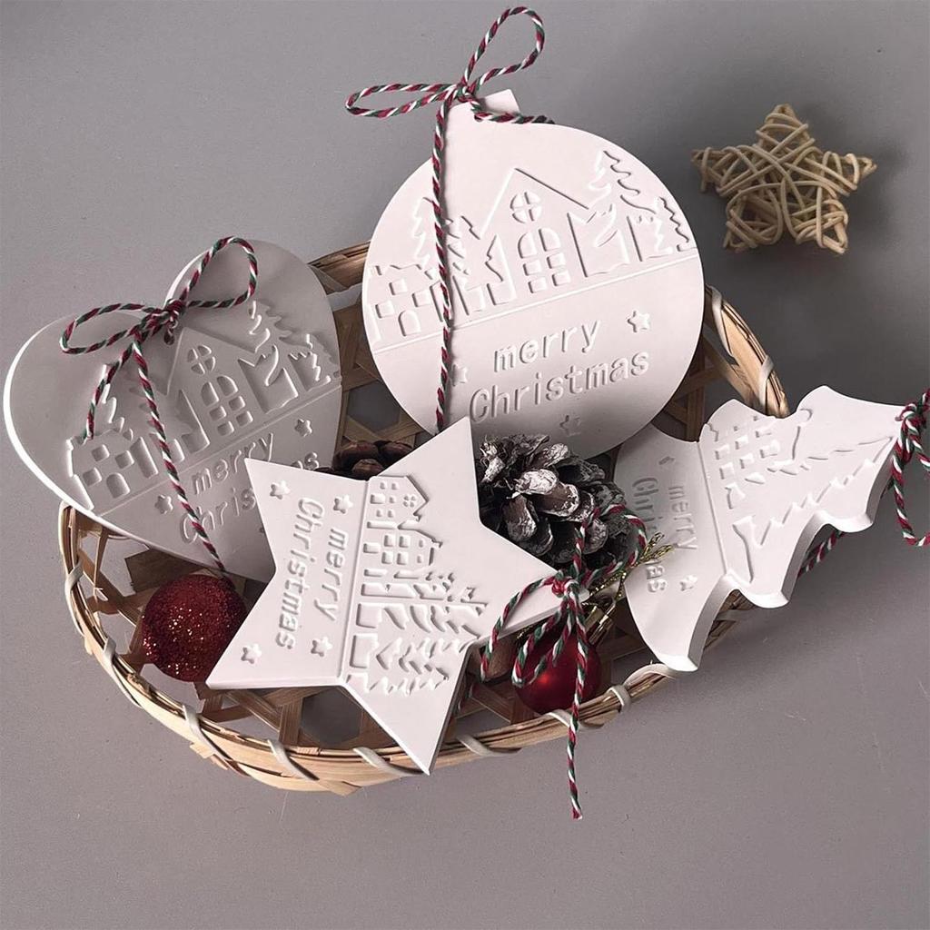 2025 Christmas tree Silicone Candle Mold Fondant Chocolate Cake Baker Silicone Mold Creative Candle Mold Christmas Crafts