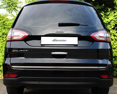 Ford GALAXY Mk4 IV - Chromovaná lišta kufru - Zdůraznění zadních výklopných dveří - Detail zadní části prémiového vozu - Zvýrazňovač lesku
