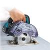 Makita 125mm Cordless Dustproof Circular 18V with 2 and Case Saw, 6Ah, Batteries, Charger, (KS511DRGX)