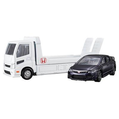 TAKARA TOMY Tomica Premium Tomica Transporter Honda Civic Type R Miniature Car Toy for Ages 6 and Up (FD2)