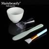 Four-Piece Clover Mixing Bowl Set: Silicone Mask Bowl & Beauty Salon Tool Kit.